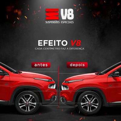 Jogo Mola Esportiva V8 Suspensões Vw Saveiro G6 2013 a 2016