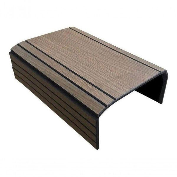 Kit 4un Suporte Esteira Reto Flexível para Braço Sofá Marrom