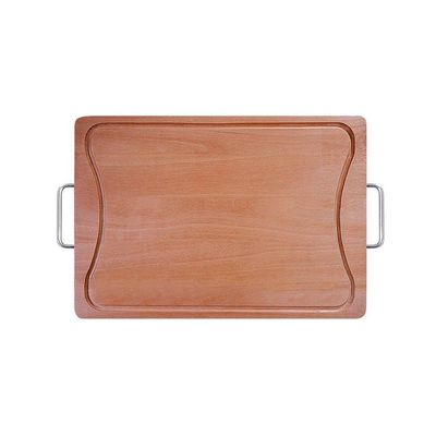 Tábua De Madeira Para Churrasco Com Cabo De Alumínio - Stolf 39x25