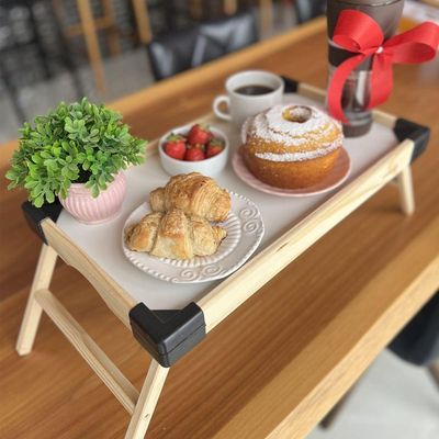 Mesa De Café Da Manhã Na Cama Dobrável Madeira - Stolf