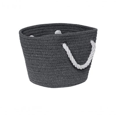 Cesto Square Gist Cotton Grey Com Alça 22 Cm Mimo Style
