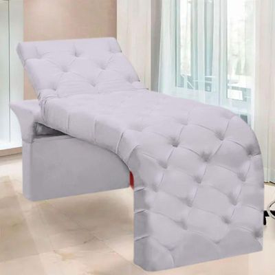 Maca Estofada Estética Cílios Regulável Spa Suede Ana Clara Branco