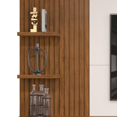 Painel Suspenso Tv 60 Pol 190 Cm Bento Freijó Off White Dj Móveis Freijo Off White