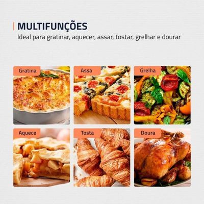 Forno Elétrico Mondial 42L FR-42 Preto 110V