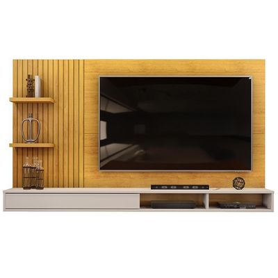 Painel Suspenso Tv 60 Pol 190 Cm Bento Cedro Bali Dj Móveis Cedro Bali