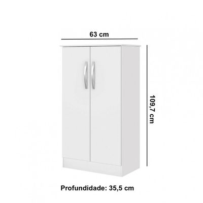 Sapateira Alaska New Com 2 Portas Notável Branco