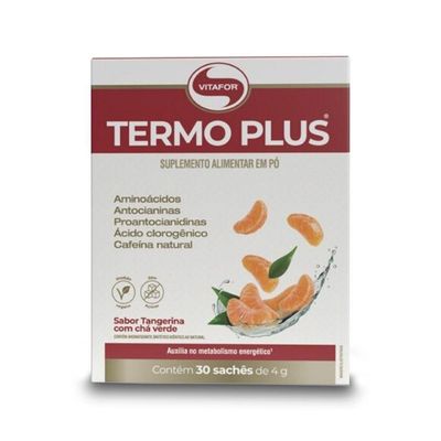 Kit 5 Termo Plus Vitafor Tangerina E Chá Verde 30 Sachês 4g