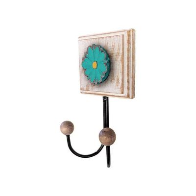 Kit Banheiro Com 2 Toalheiros Duplos + Porta Papel Higiênico + Toalheiro Rustico Artesanal Cor Verde