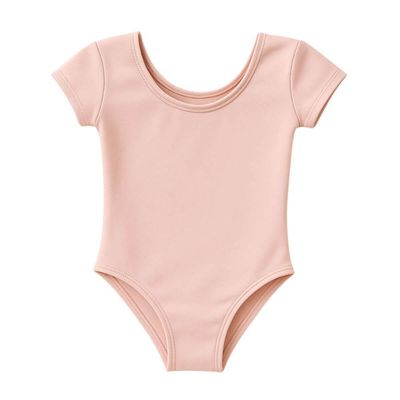 Collant Manga Curta Infantil com Forro Rosa Bailarina Poliamida Tamanho 6 Colombina