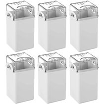 Kit 6 Saleiros Pimenteiros de Mesa 70ml Branco Plástico Coza Restaurante Bar