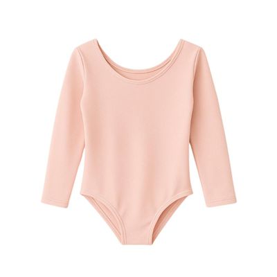 Collant Manga Longa Infantil com Forro Rosa Bailarina Poliamida Tamanho 6 Colombina