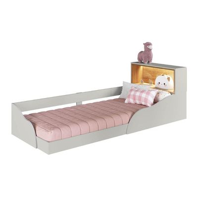 Quarto Infantil com Cama de Solteiro Montessoriana com Led e Cômoda Lille CJ081