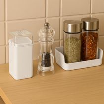 Saleiro 70ml Pimenteiro Branco 5x4x8cm Porta Tempero Plástico Dispenser de Mesa Coza