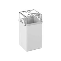 Saleiro 70ml Pimenteiro Branco 5x4x8cm Porta Tempero Plástico Dispenser de Mesa Coza