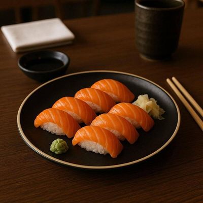Kit 24 Pratos Melamina 26cm Rasos Preto Wolff Class Sushi Restaurantes Padarias Servir