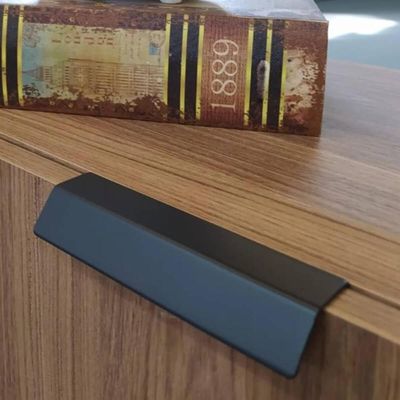 Kit 12 Puxadores Alça de Sobrepor para Móveis Preto PV22 Armários Gavetas Torralba