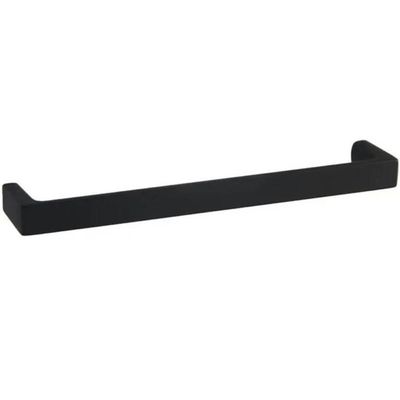 Kit 6 Puxadores Oeiras 13,5cm Preto Fosco Torralba Gavetas Roupeiros Armários Cozinha