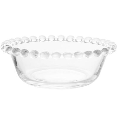 Kit 12 Cumbucas de Vidro 180ml Pearl Bowls Transparentes Wolff Sobremesas Petiscos Frutas