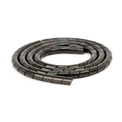 Organizador Fios E Cabos Spiraduto 1-4 Preto - 20 Metros