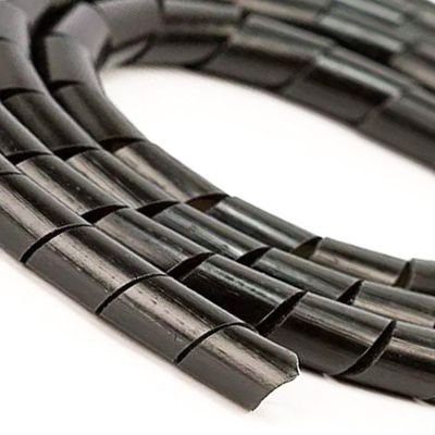 Organizador Fios E Cabos Spiraduto 1-4 Preto - 20 Metros