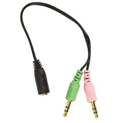 Cabo Headset Para Fone 2 P2 Macho Para 1 P2 - Fêmea