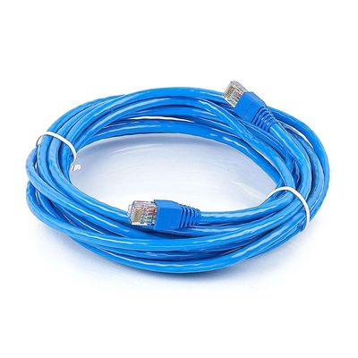 Cabo De Rede Blindado Cat5e Montado Azul - 50 Metros