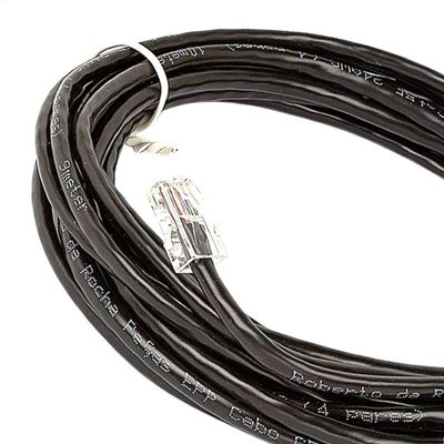 Cabo De Rede Cat5e Montado Preto - 85 Metros