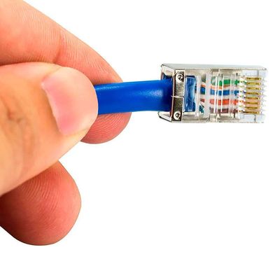 Cabo De Rede Blindado Cat5e Com Rj45 Azul - 2 Metros