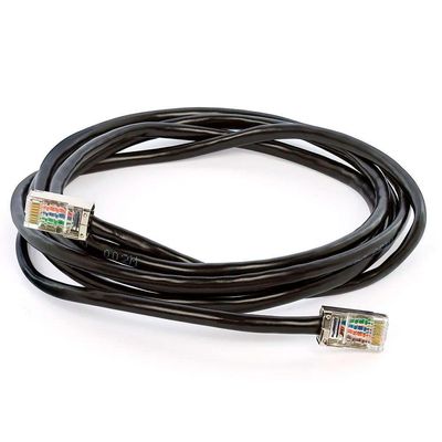 Cabo De Rede Blindado Cat5e Com Rj45 Preto - 10 Metros