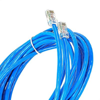 Cabo De Rede Cat5e Montado Azul - 2 Metros