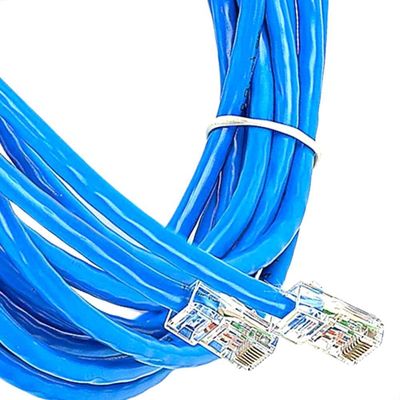 Cabo De Rede Cat5e Montado Azul - 2 Metros