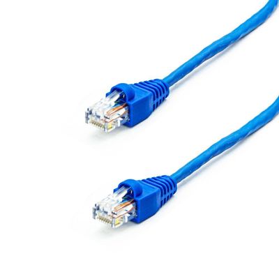Cabo De Rede Nexans Cat5e Montado Azul - 8 Metros