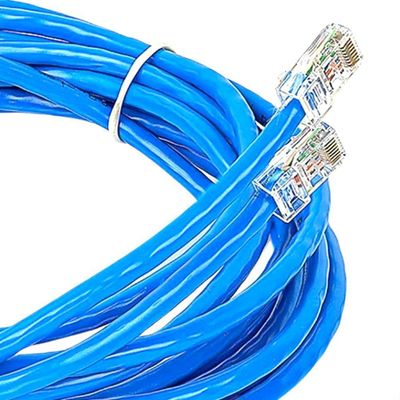 Cabo De Rede Cat5e Montado Azul - 55 Metros