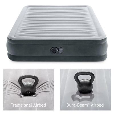 Cama Colchão Inflável Casal Dura-beam Até 272 Kg Confort-plush Com Bomba Elétrica Interna 110v Intex
