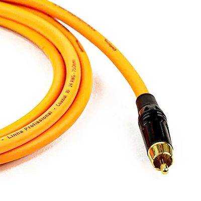 Cabo Coaxial Digital (spdif) Laranja - 45 Metros