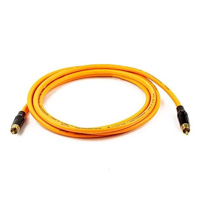 Cabo Coaxial Digital (spdif) Laranja - 20 Metros