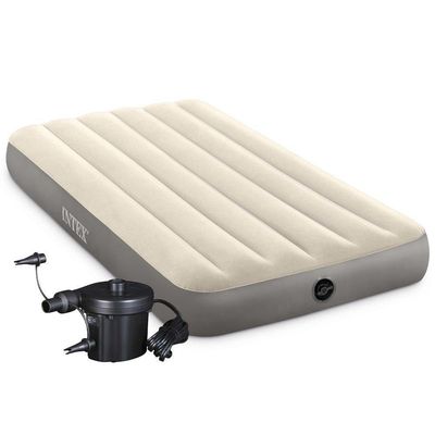 Colchão Inflável Solteiro Dura Beam Fiber Tech Com Bomba Elétrica 220v - Intex