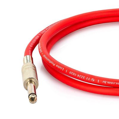 Cabo P10 Para P10 Mono - Vermelho 2 Metros