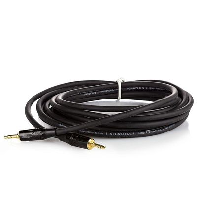 Cabo P2 Para P2 Estereo Macho Profissional - 95 Metros