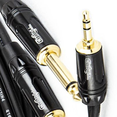 Cabo Adaptador P2 Estereo Para 2 P10 Mono - 5 Metros