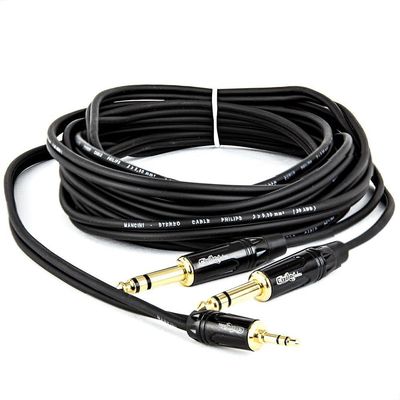 Cabo Adaptador P2 Para 2 P10 Estéreo - 20 Cm