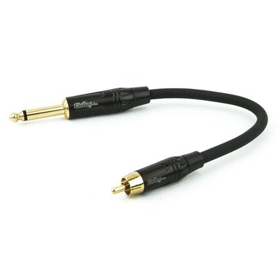 Cabo Adaptador Rca Para P10 Profissional Mono - 2 Metros