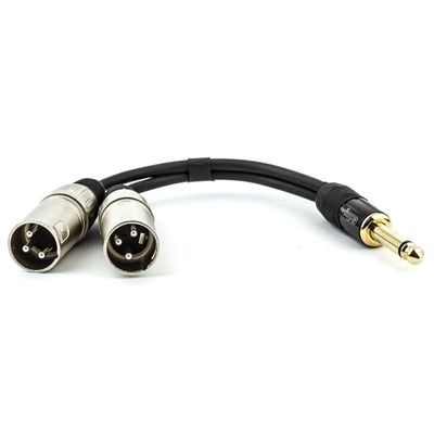 Cabo P10 Estereo Para 2 Xlr - 8 Metros
