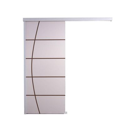 Porta De Correr Branco Prime Frisada F01 210x100