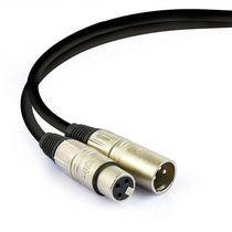 Cabo De Microfone Balanceado Xlr Macho Para Xlr Femea Santo Angelo - 100 Metros