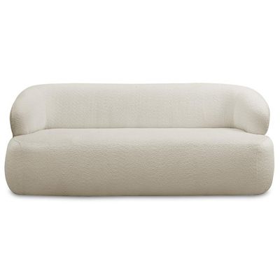 Sofá 3 Lugares Sala Orgânico 180cm Donk L08 Boucle Off White - Mpozenato