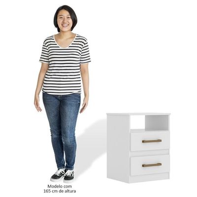 Mesa De Cabeceira Apolo Flex Branco/rosa/azul/lilás - Moval