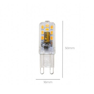 Lâmpada Led Taschibra Halopin Drops 2w G9 Bivolt 2200k Luz Amarela