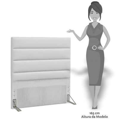 Cabeceira Cama Box Solteiro 90cm Greta Corano Branco E 1 Mesa De Cabeceira Flex Branco - Mpozenato