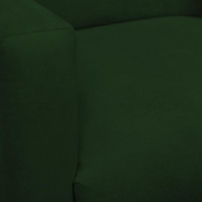 Kit 2 Poltronas Com Puff Redondo Para Sala Nina Verde